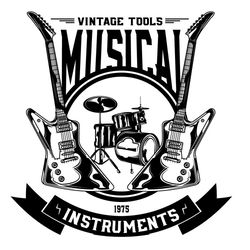 Vintage Tools Musical Instruments Svg, Trending Svg, Vintage Musical Svg, Instruments Svg, Guitar Svg, Guitarist Svg, Dr