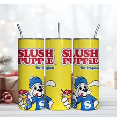 Slush Puppie Dog 20Oz Tumbler Wrap Sublimation Design, Cartoon Tumbler Wrap Design
