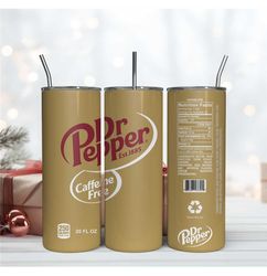 Dr Pepper 20Oz Tumbler Wrap, Digital Download PNG, Sublimination Design