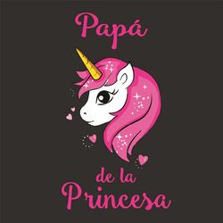 Papa De La Princesa Svg, Fathers Day Svg, Pony Svg, Heart Icon Svg, Lovely Pony Svg, Papa Svg, Father Svg, Daddy Svg, Th
