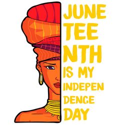 Juneteenth Is My Independence Day Svg, Juneteenth Svg, Black Woman Svg, Black Girl Svg, Independence Day Svg, Juneteenth