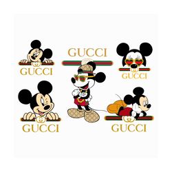 Gucci Mickey Bundle Logo Svg