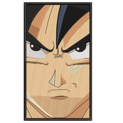 Goku Vertical Face Anime Dragon Ball Embroidery Design Machine Embroidery Files