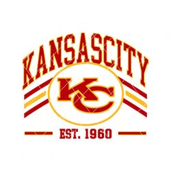 Kansas City Chiefs Football Est 1960 Svg Digital Download