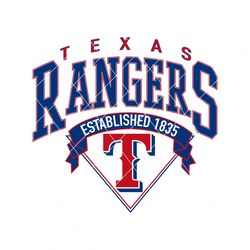 Texas Rangers Established 1835 Svg Digital Download