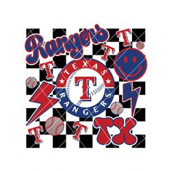 Texas Rangers Baseball Svg Cricut Digital Download