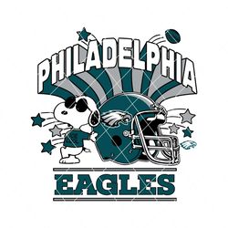 Funny Snoopy Philadelphia Eagles Helmet Svg