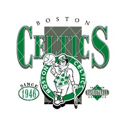 Retro Boston Celtics Basketball SVG