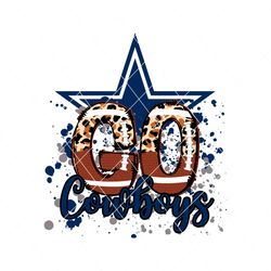 Go Cowboys Leopard Pattern SVG