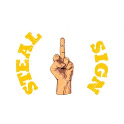 Middle Finger Michigan Sign Stealing Free Harbaugh Svg