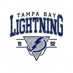 Vintage 90s Tampa Bay Lightning Hockey Svg
