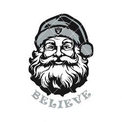 Santa Claus Believe Las Vegas Raiders Football Team Svg