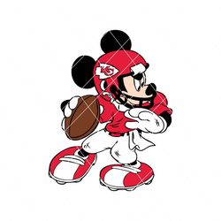 Mickey Mouse Kansas City Chiefs Football Svg