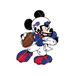 Mickey Mouse Buffalo Bills Football Svg