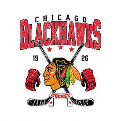 Vintage Chicago Blackhawks 1926 Hockey Svg Digital Download