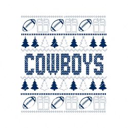 Cowboys Football Christmas Svg Digital Download