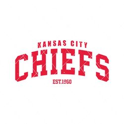 Vintage Kansas City Chiefs 1960 Svg Digital Download