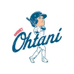 Shohei Ohtani MLB Dodgers Player SVG