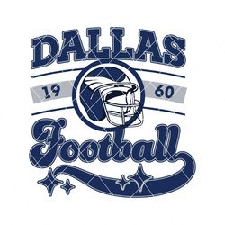 Vintage Dallas Football 1960 Helmet SVG