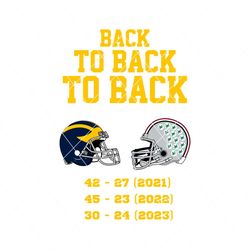 Michigan Wolverines Football Back To Back SVG