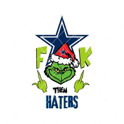 Funny Grinch Fuck Them Dallas Cowboys SVG