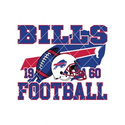 Vintage Bills Football Helmet Svg Digital Download