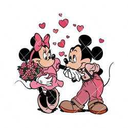 Mickey and Minnie Happy Valentines Day SVG