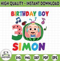 Cocomelon Personalized Name And Ages Birthday Png, Cocomelon Brithday Png,Cocomelon Family Birthday Png, CO4 06 Png