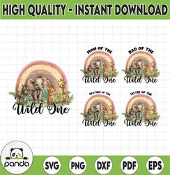 Family Wild One Rainbow Birthday Png, Family Matching Birthday Png, Zoo Birthday Woodlands Birthday Png, Matching Birthd