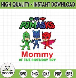 PJ Masks Mommy of the Birthday Boy Digital Iron on transfer image clip art INSTANT download Pj CS2 18