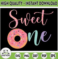 Sweet one 1st Birthday Png, Sweet One Donut Png, Donut birthday Png, 1st birthday girls Png Printable, Digital download