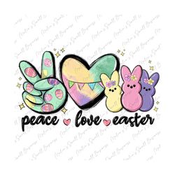 Peace love peeps png sublimation design download, Easter Day png