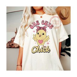 One Cute Chick Easter Sublimation PNG Design, Easter png, Easter Chick png, Easter Girl png, Kids Easter png, Girl Subli