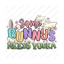 Some bunny's needs vodka png sublimation design download, Easter Day png