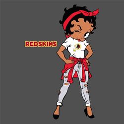 Betty Boop Redskins NFL Logo Svg Washington Redskins Svg