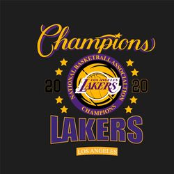 Champions Los Angeles Lakers 2020 National Basketball Association NBA Svg