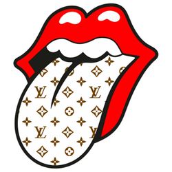Rolling Lips Louis Vuitton Lv Pattern, Logo Pattern Svg