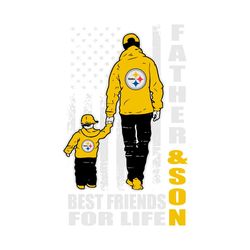 Father And Son Bestfriend For Life Pittsburgh Steelers Svg, Pittsburgh Steelers, Steelers Fan, Steelers Poster, Super B