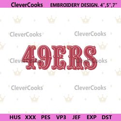 San Francisco 49ers Embroidery Files, NFL Embroidery Files, San Francisco 49ers File