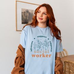 Social Work Shirt, School Social Worker Sweatshirt, Social Worker Gift, Social Worker Graduation Gift, Social Work Month