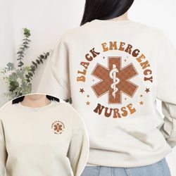 Black Emergency Nurse Shirt, Black History Month