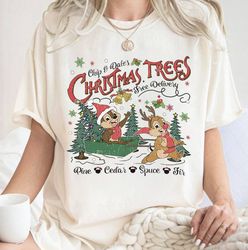 CHRISTMAS Christmas Trees Free Delivery Emmet Otters T-Shirt Sweatshirt, Christmas Trees  shirt, Funny Gift for Fans, An