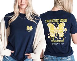 2 Sides Butterfly Endometriosis Awareness Shirt, Endometriosis Shirts, Yellow Ribbon for Endometriosis Support, Endometr