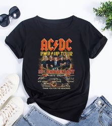 ACDC Band 51 Years Signatures T-Shirt ACDC Band Shirt