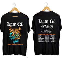 Lacuna Coil 2024 Ignite The Fire Tour Shirt, Lacuna Coil Band Fan Shirt, 139