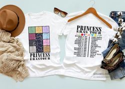 Comfort Colors Two Sided Princess The Eras Tour Shirt, Disney Princess Shirts, 14