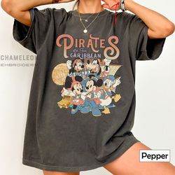 Comfort Colors Vintage Pirates of the Caribbean Disneyland Shirt, Disney Shirt, 31
