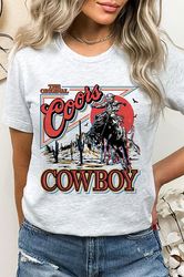 Coors Cowboy Comfort Colors T-Shirt, Vintage Wester Shirt, Retro Rodeo Shirt, Comfort Colors Graphic Cowboy Tee, Wester
