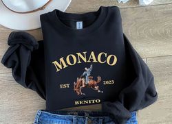 Retro Monaco Sweatshirt, Nadie Sabe lo que va pasar manana, Benito Sweatshirt, Gift For Fan, Bunny Sweatshirt, Music Shi