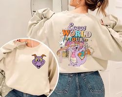 Two-Sides Disney Figment Shirt, Figment Sweatshirt, One Little Spark Of Inspiration Shirt, Purple Dragon Shirt, Disney E